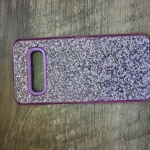 Sparkly purple S10 phone case